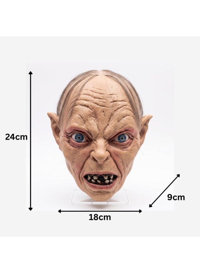 Brain Giggles BrainGiggles Scary Gollumn Unisex Masquerade Mask Costume for Kids and Adults - Image 4