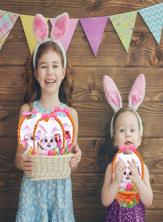 LOAVER 50 Pcs Easter Zip Lock Bags Plastic Sealing Pouches with Handles Resealable Bunny Candy Tote Bags for Easter Holiday Party Egg Hunt Gift Wrapping - Image 5