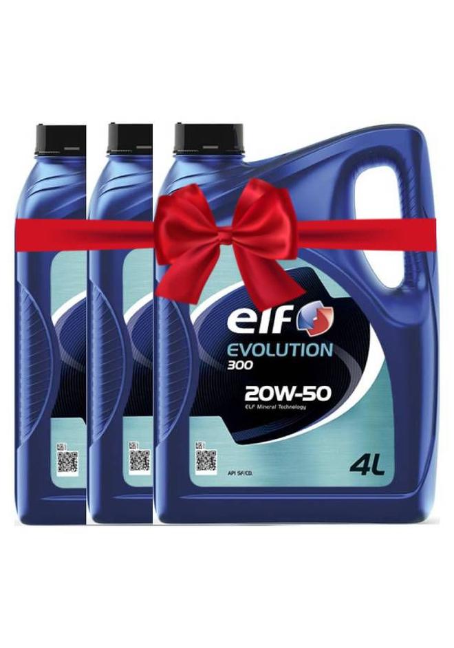 إلف مجموعه من 3 زيت ايلف 300 20W50 ( 4 لتر )