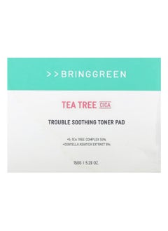 BRING GREEN Bringgreen, Tea Tree Cica, Trouble Soothing Toner Pad, 5.29 oz (150 g)  - Image 2