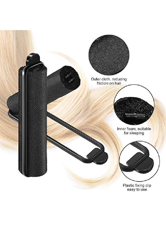 Syhood 60 Pieces Satin Foam Sponge Hair Rollers Soft Foam Hair Styling Curlers Flexible Hairdressing Curlers Black Perm Rods Wave Curlers (0.6 Inch) - Image 4