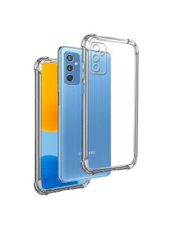 Generic Case for Samsung Galaxy M52 5G Clear TPU Four Corners Protective Cover Transparent Soft funda 