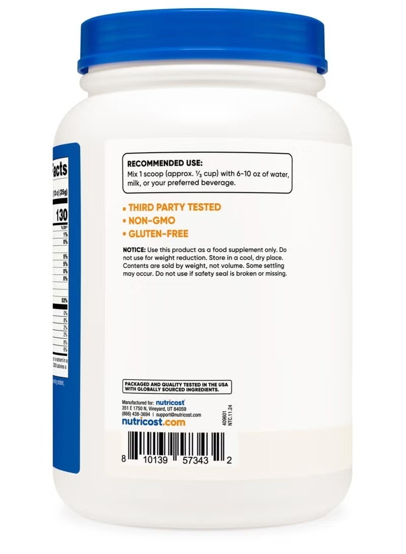 نوتريكوست، بروتين مصل اللبن المعزول من الأبقار التي تتغذى على العشب، بدون نكهة، 2 رطل (907 غرام) - Image 2