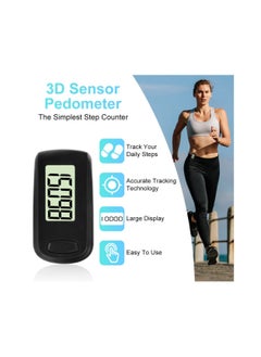 Y&D 3D Large Screen Pedometer, Walking Portable Sports Pedometer with Clip Lanyard, Track Steps in Real Time, for Older Kids/Fitness Men/Women/Elders and Running  - Image 5