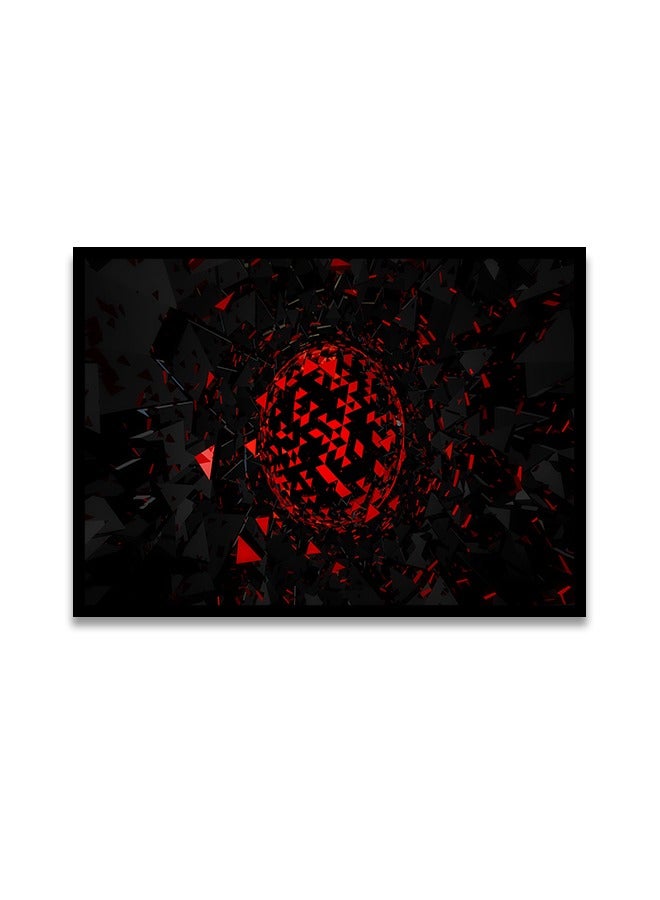 Marktna Canvas Wall Art For Wall Decoration Geometric Design With A Hollow Black Frame Size 120x80cm One Piece - Image 2