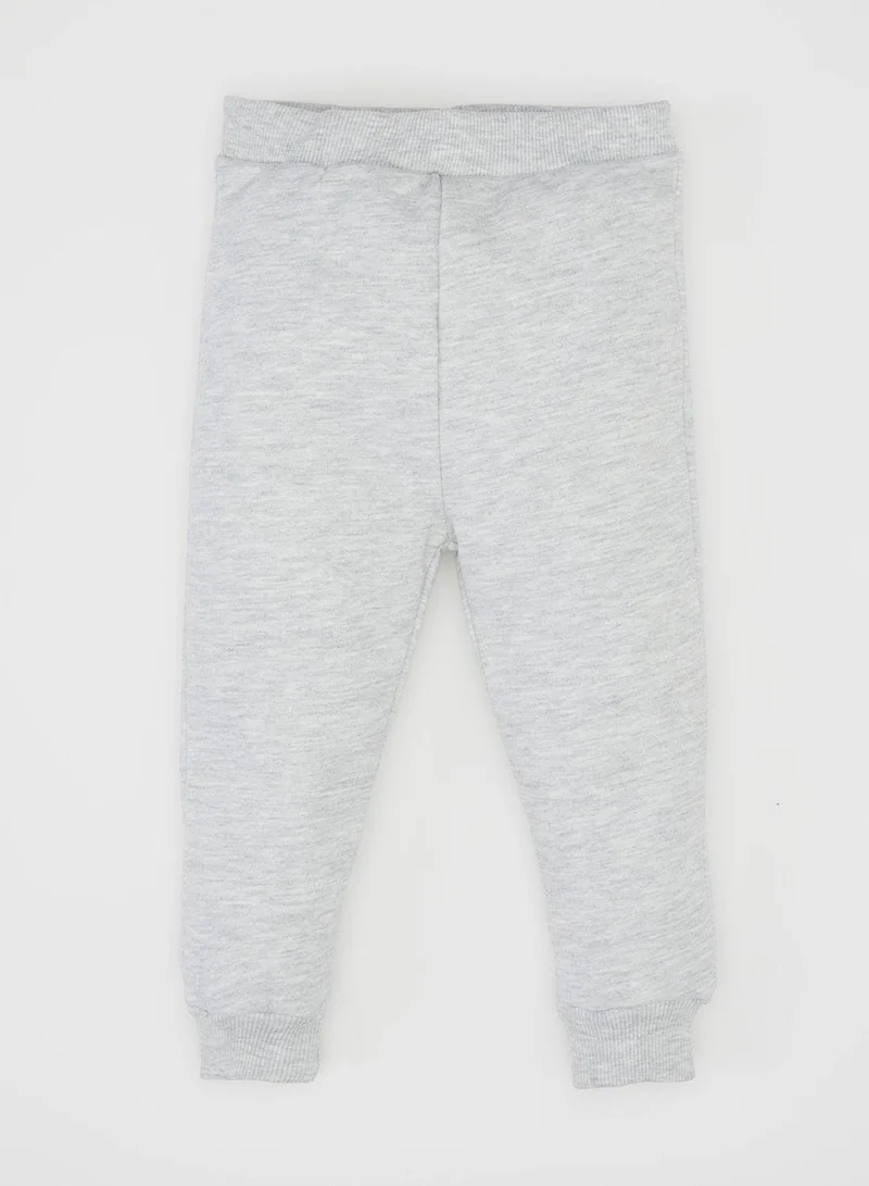 DeFacto Color Block Soft Fleece-Lined Sweatshirt And Jogger 2-Piece Set