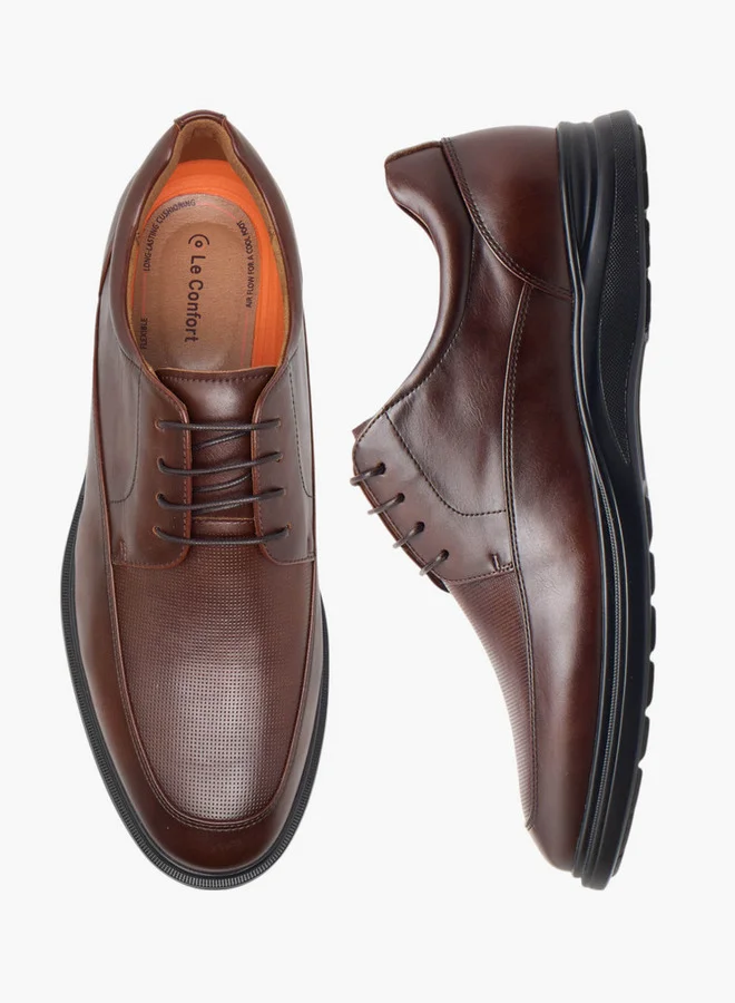 Le Confort Men's Textured Lace-Up Derby Shoes