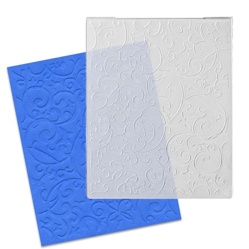 Vines Leaves Lace Plastic Embossing Folders for Card Making 3D Textured Butterfly Embossing Folder DIY Craft Template Folders Stencils for Scrapbooking Photo Album Decorations 60  48 Inch