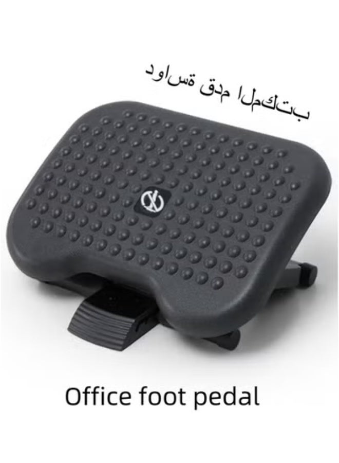 ماونت-إت! ماونت إت! مسند قدم مريح أسفل المكتب، قابل لتعديل الارتفاع، مع سطح تدليك منزلي بثلاثة مستويات، لتحسين الدورة الدموية، أسود، قطعة واحدة (عبوة من قطعة واحدة) FR6031 - Image 1