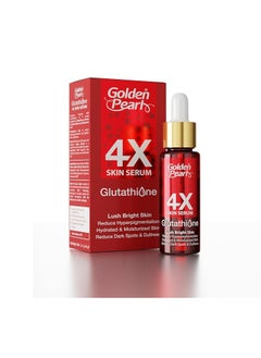 Golden Pearl 4X Glutathione Face Serum - Serum for Face Glowing with Glutathione, Alpha Arbutin, Hyaluronic Acid - Skincare Serum - Hyaluronic Acid Serum for Face Men - Face Serum for Women 20ml
