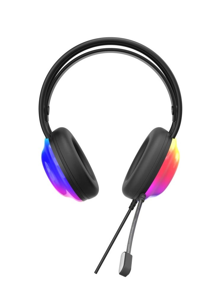 سماعة ألعاب ThinkPlus - RGB - موديل G30B - ميكروفون عالي الدقة-اسود - Image 2