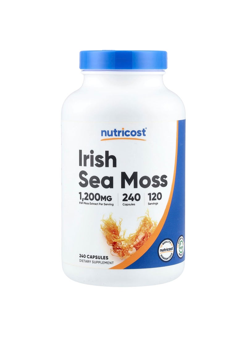 Irish Sea Moss, 240 Capsules (600 mg per Capsule)