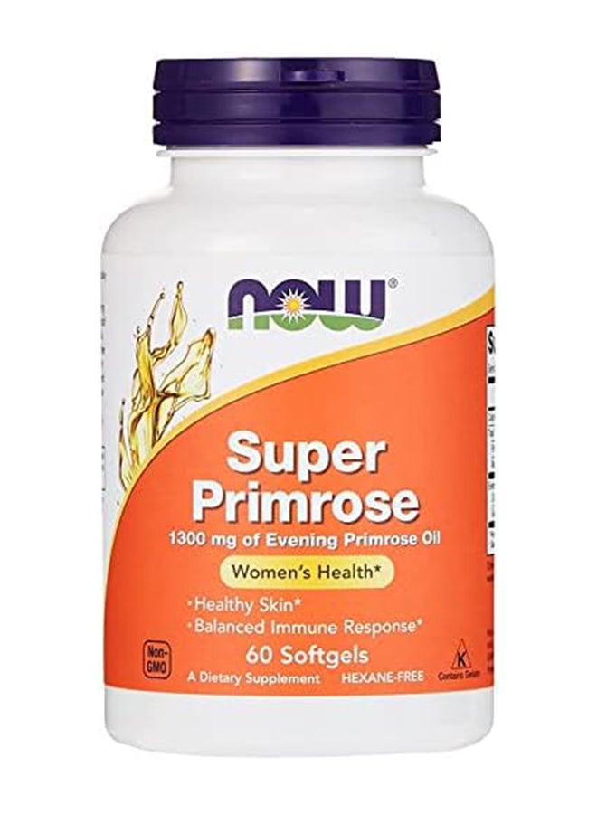 now Super Primrose 1300Mg Softgels 60 Count