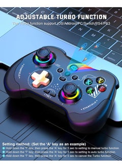 Beauenty Mobile Gaming Controller for iPad/iPhone/Tablet, Cloud Controller Remote Joystick for iOS/Android, Wireless Switch Controller with Macro ons/Hall-Rocker/Hall-Trigger/Dual Vibration (Starry Black)  - Image 2