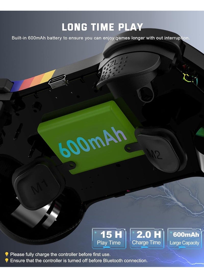 Beauenty - Mobile Gaming Controller for iPad/iPhone/Tablet, Cloud Controller Remote Joystick for iOS/Android, Wireless Switch Controller with Macro ons/Hall-Rocker/Hall-Trigger/Dual Vibration (Starry Black) - Image 1
