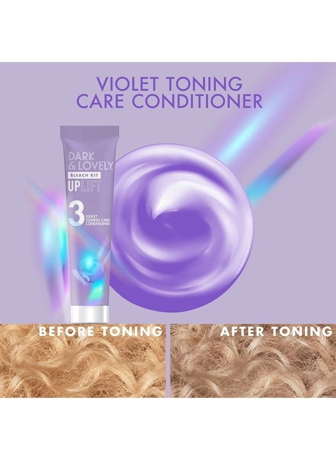 SoftSheen-Carson - SS Carson/Interbeauty Dark and Lovely® Uplift Hair Bleaching Kit for Dark Hair, Bleach Blonde Hair Dye Kit includes Hair Bleach Powder, Cream Developer and Hair Toner Bleach Blonde 1 kit - Image 1