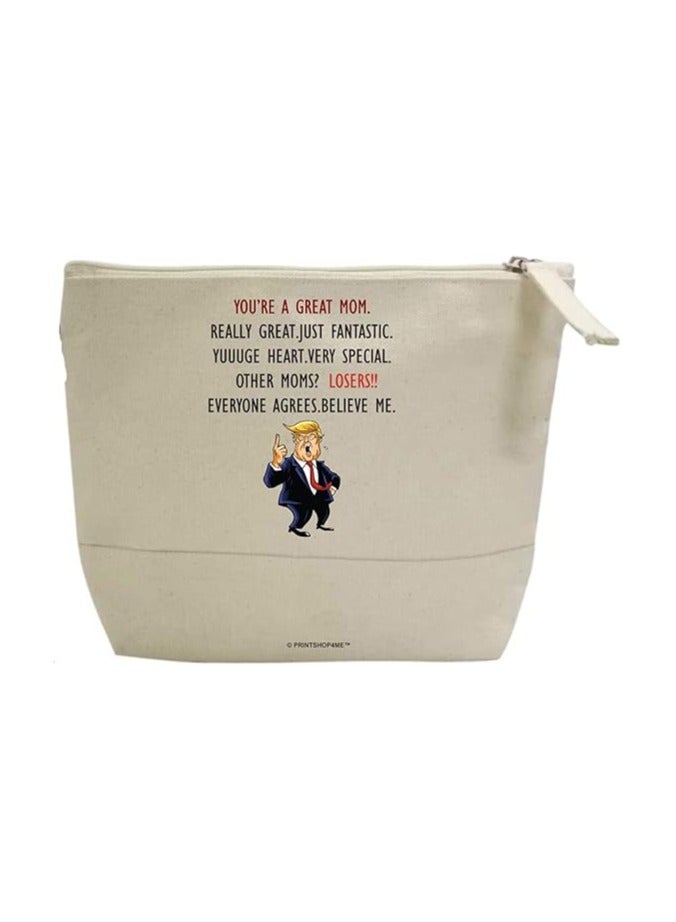 PRINTSHOP4ME Mother Cosmetic Travel Bag Makeup bags for Toiletries, Mobile Phone, Small Makeup Pouch For Women Popular As Mothers day gift or Gifts For Mother. - Image 1