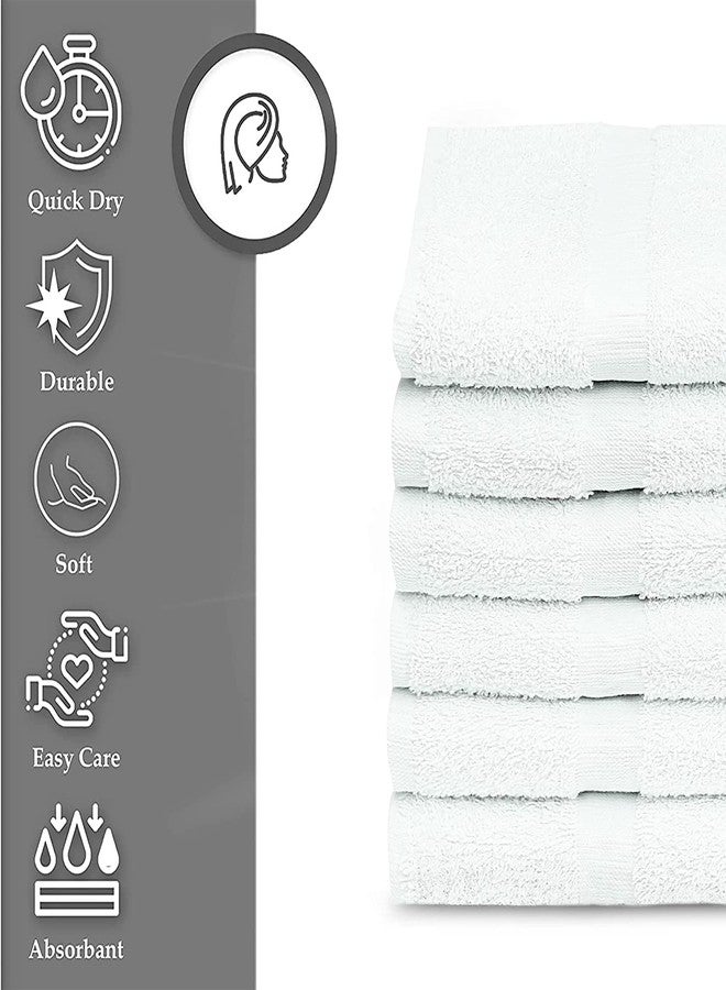 GOLD TEXTILES Bulk Bath Towels White 12 Pack (22x44 Inches) Economy Light Weight Easycare - Image 3