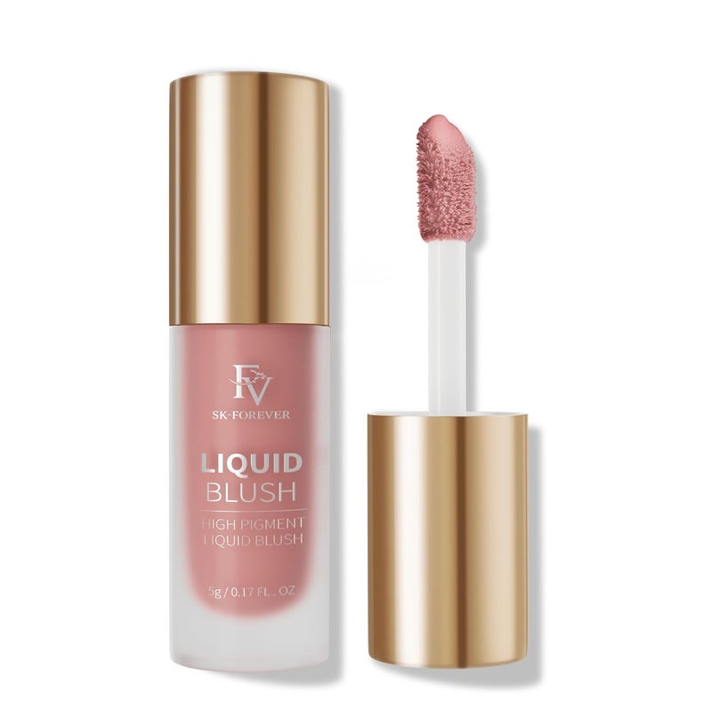 FV Liquid Blush Long Lasting Buildable Cream Cheek Tint with HighPigment Color Weightless Blendable Formula for Natural Dewy Finish Honey