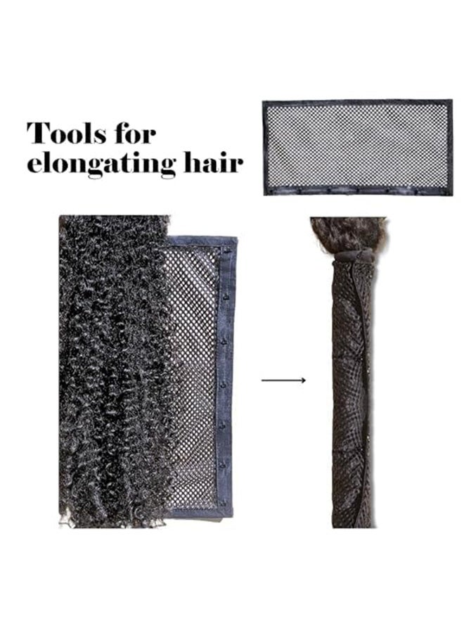 Peachjoy أداة إطالة الشعر المجعد – موسع الشعر لقُصيرات الشعر، الأمواج، والدوائر – شبكة إطالة لتصفيف الشعر المثالي - Image 2