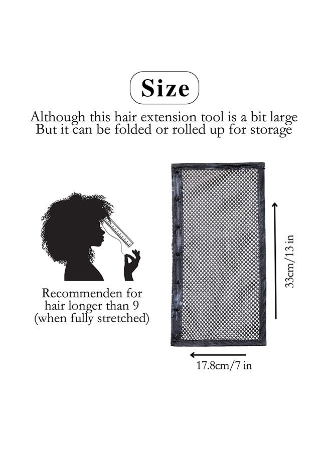 Peachjoy أداة إطالة الشعر المجعد – موسع الشعر لقُصيرات الشعر، الأمواج، والدوائر – شبكة إطالة لتصفيف الشعر المثالي - Image 4