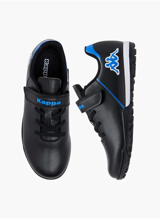 كابا Boys' Logo Print Sports Shoes with Hook and Loop Closure