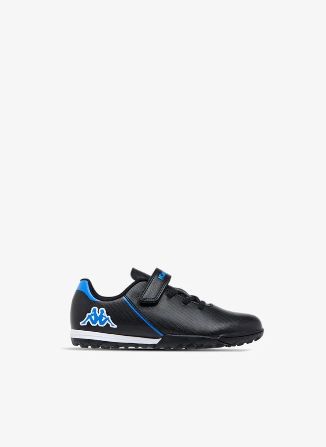 Kappa Boys' Logo Print Sports Shoes with Hook and Loop Closure