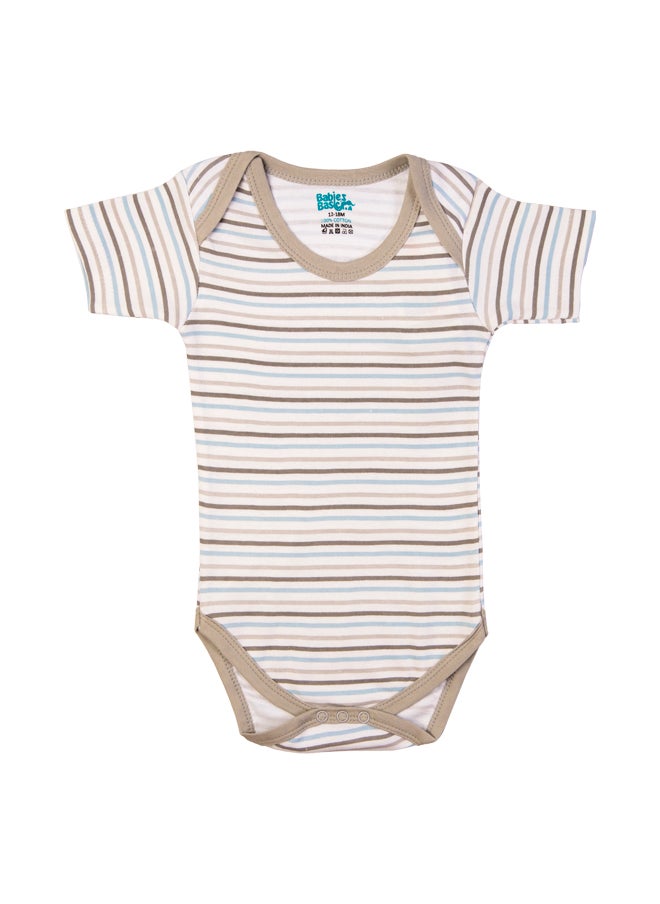 Babies Basic - Printed Romper/Bodysuit For Babies - Pack Of 3, Multi Color - Image 1