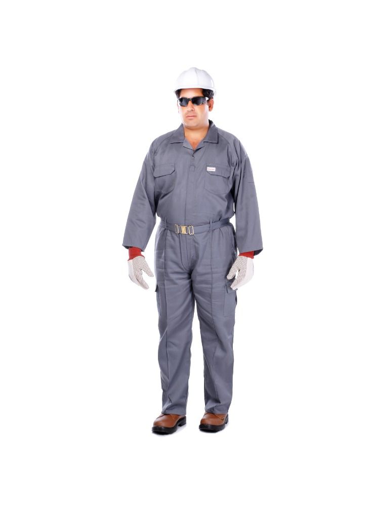Vaultex 4XL Safety Cotton Twill Work Coverall Wear Uniform Grey