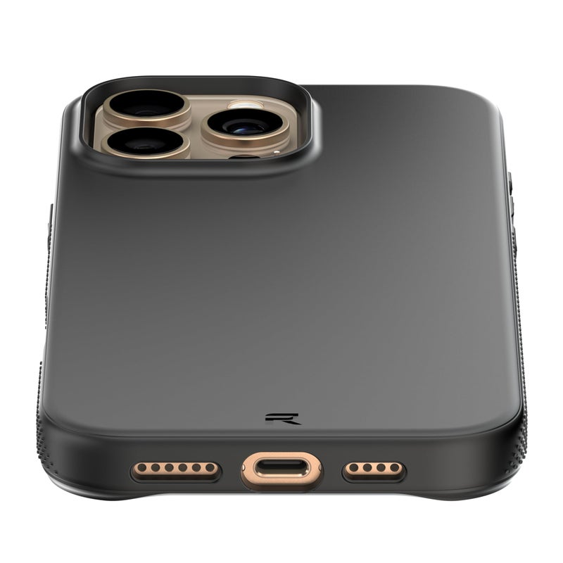 Rebel حافظة REBEL Air لهاتف iPhone 16 Pro Max [سلسلة AirÂ²] متوافقة مع MagSafe قوية، جوانب قابلة للإمساك، غلاف TPU نحيف وخفيف الوزن، زوايا واقية، حلقة عدسة مرتفعة، هاتف 6.9 بوصة 2024 (أسود) - Image 3