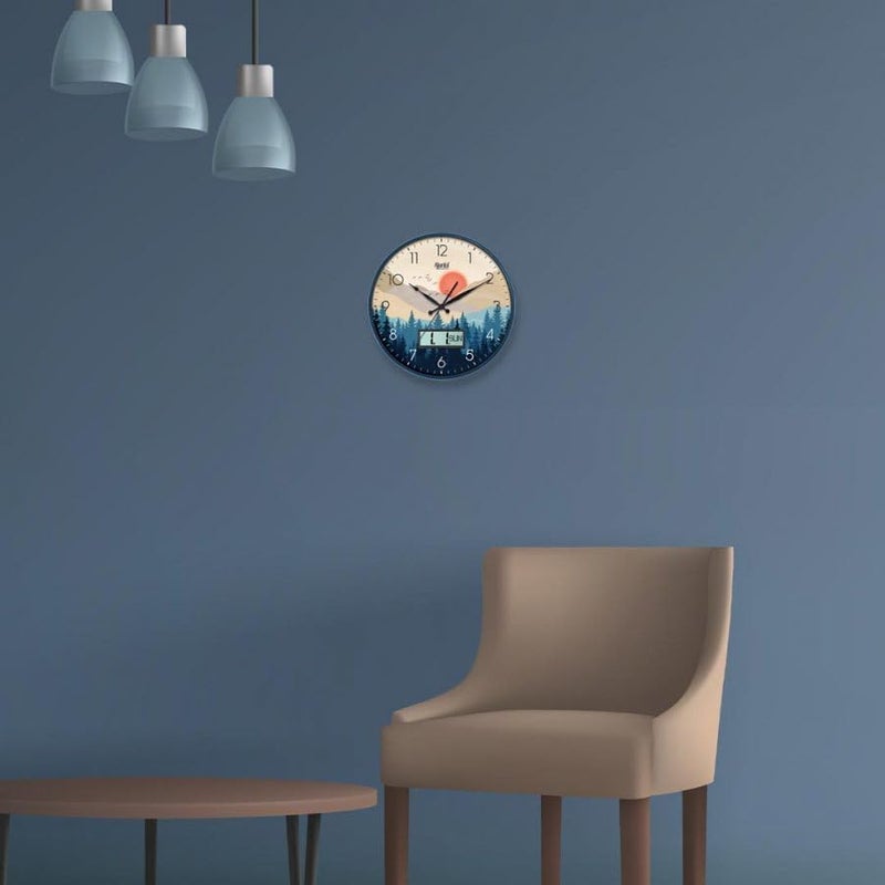 Ajanta Designer Wall Clock - 6097 - Blue - Image 2