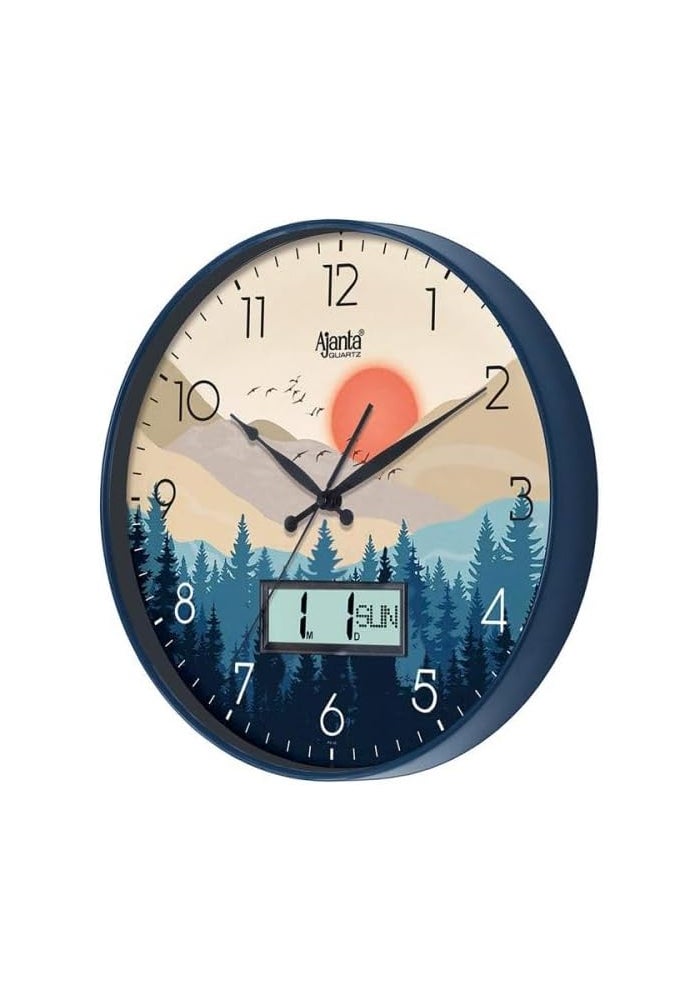 Ajanta Designer Wall Clock - 6097 - Blue - Image 3