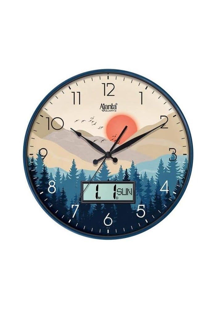 Ajanta Designer Wall Clock - 6097 - Blue - Image 1