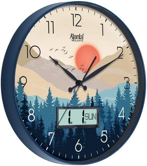 Ajanta Designer Wall Clock - 6097 - Blue - Image 4