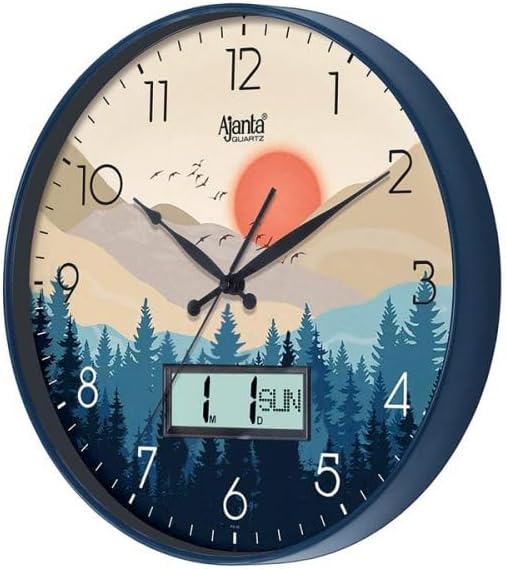 Ajanta Designer Wall Clock - 6097 - Blue - Image 3