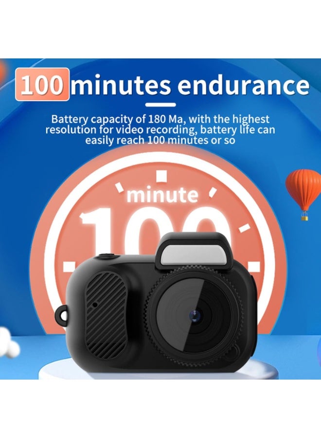 Camera Keyring, Digital Camera 1080P HD 2MP with 0.96'' Color Screen and Hand Strap, 32GB Card, Thumb DV DVR Video Camera for Kids Teens Students Autonomy - Image 3