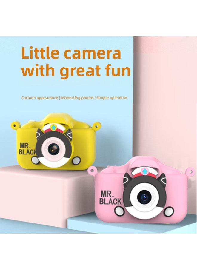 Generic 2022 Children's Camera X7s HD Front And Rear Dual Camera Digital Toy Girl Year Gift Birthday Gift Box-Body Color:Pink Camera + Pink Silicone Case  - Image 2