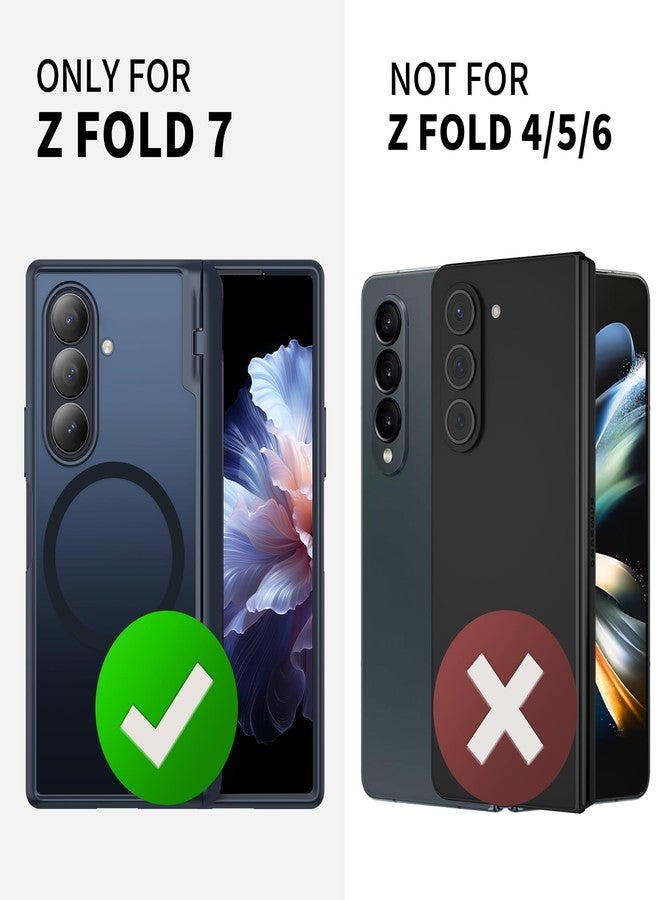 موبوسي جراب MOBOSI المغناطيسي لهاتف Z Fold 7 مع واقي شاشة للخصوصية، غطاء Samsung Galaxy Z Fold7 [متوافق مع Magsafe وحماية كاملة لمفصل الهاتف] جرابات هواتف مقاومة للصدمات لهاتف Z Fold 7، أسود - Image 5