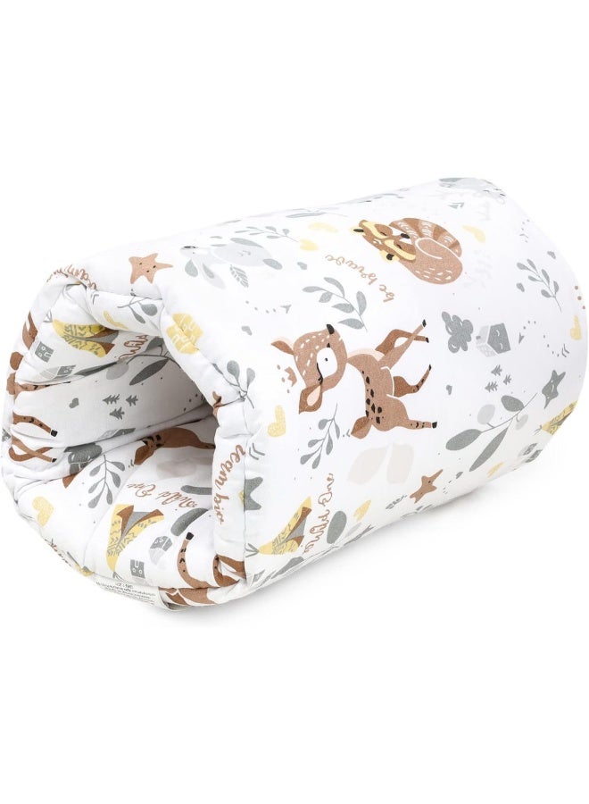 A small cotton nursing pillow or armrest for comfortable breastfeeding and bottle feeding anywhere.  A very practical and comfortable product for mothers and fathers to help them breastfeed or feed their baby at home, outside, or on the go. - Multi-colored - Image 3