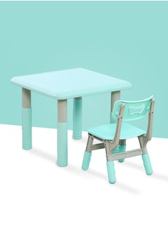 XIANGYU Plastic Children Reading Study Square Desk Kids Table and Chair Set  - Image 1