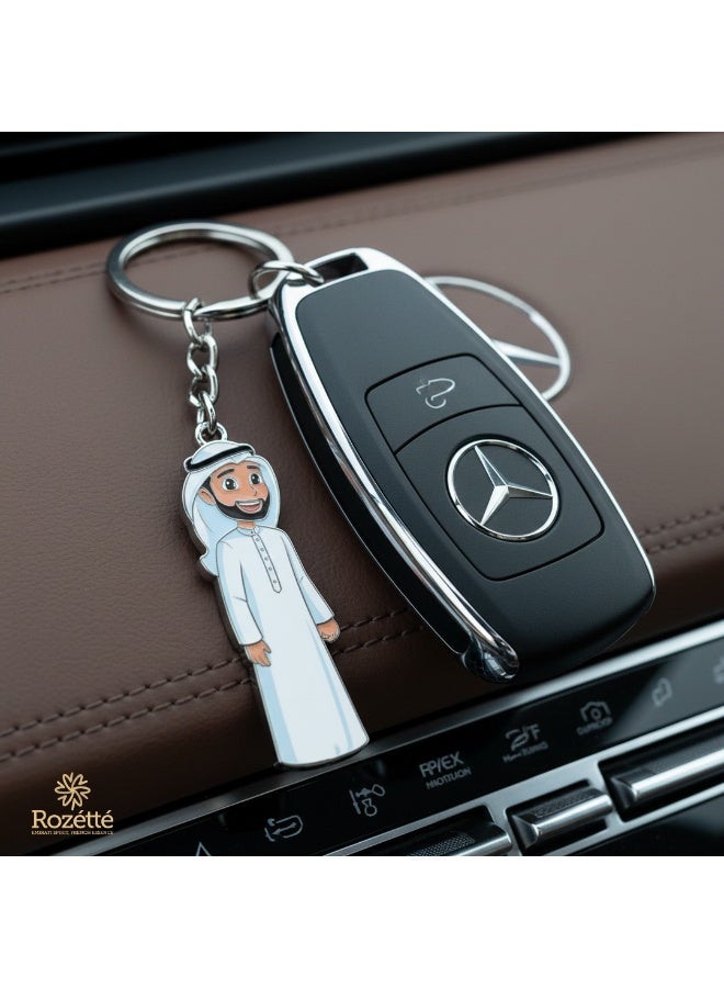 Rozette Family Design Keychain Medallion - Image 2