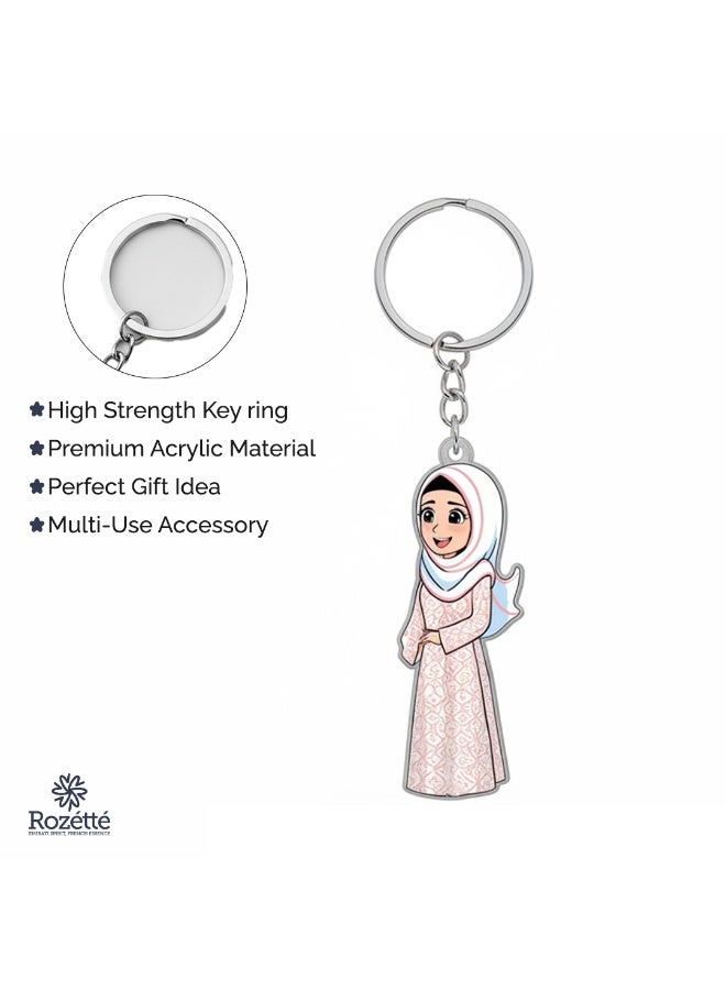 Rozette Family Design Keychain Medallion - Image 4