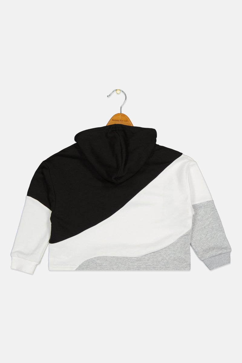 PUMA Kids Boy Brand Logo Long Sleeve Outdoor Hoodie, Multicolor - Image 2