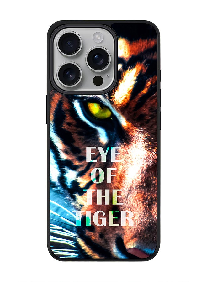 Stylizedd For iPhone 16 Pro Case [Compatible with MagSafe] Slim Magnetic cover Phone Case iPhone 16 Pro -Eye Of The Tiger - Image 1