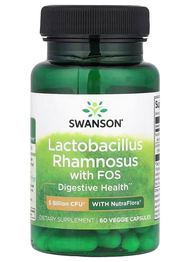 SWANSON Lactobacillus Rhamnosus with Fos 60 veggie capsules 