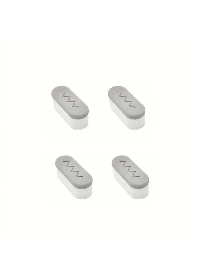 4pcs Toilet Seat Bumpers Durable Buffer System Ultra Stick Adhesive Enhanced Stability - Image 1