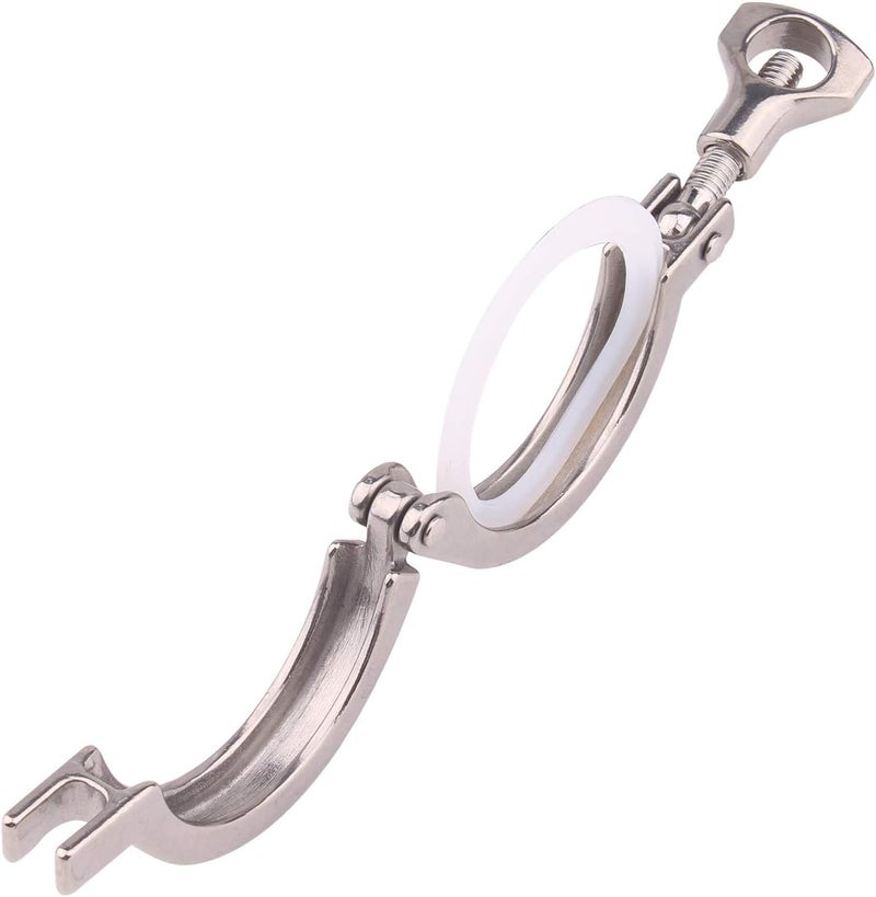 DERNORD 2 Inch Tri-clamp Stainless Steel 304 Heavy Duty Clamp with Silicone Gasket - 2 Pack - Image 5