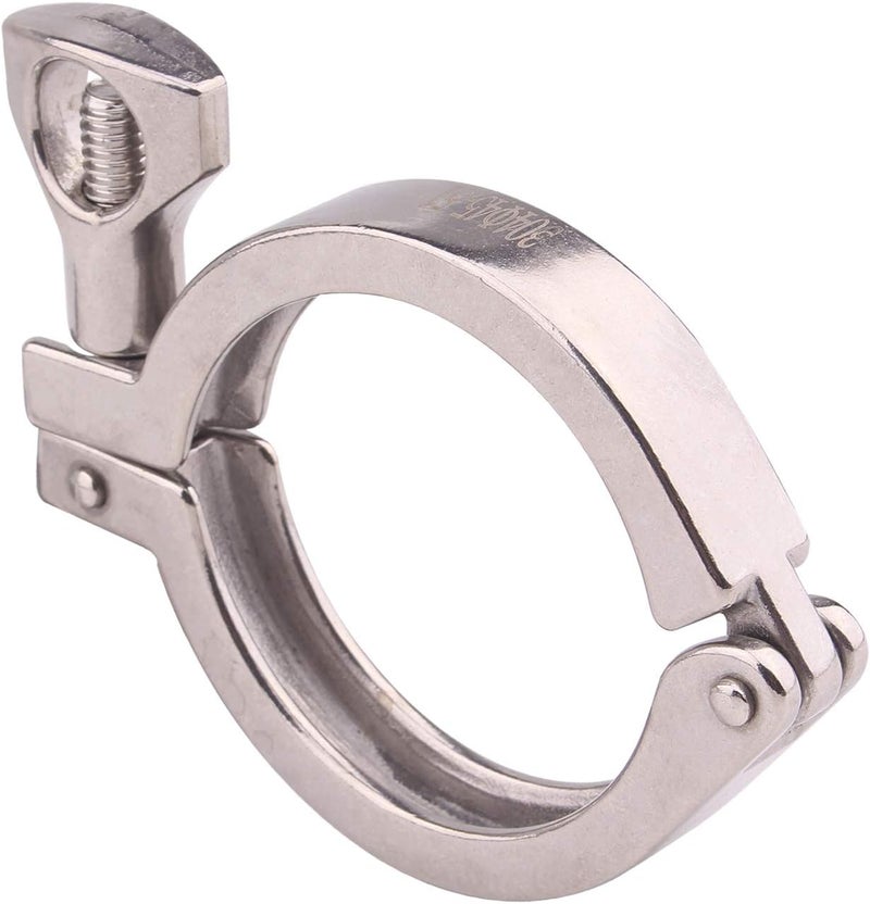 DERNORD 2 Inch Tri-clamp Stainless Steel 304 Heavy Duty Clamp with Silicone Gasket - 2 Pack - Image 3