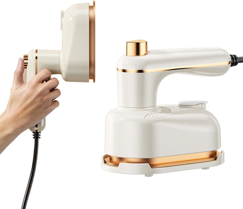 KASTWAVE Clothes Steamer, Dual Dry & Wet Clothes Steamer, Portable Steamer Travel Iron, Fast Heat-Up, Lightweight and Portable, Ideal for Home and Travel Use (Beige) - Image 1