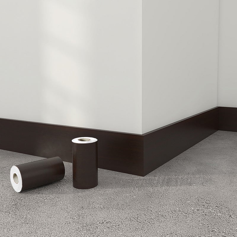 Wood Grain Waist Line Skirting Line Self-Adhesive Sticker Corner Line Door Frame Decorative Strip 10 Meters Refurbished Waterproof Moisture-Proof Sticker - Image 1